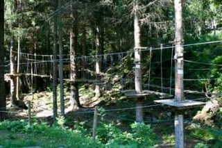 Facilities of the adventure course in Les Houches 